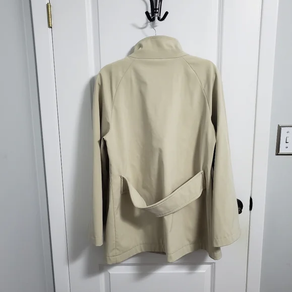 CALVIN KLEIN BEIGE Rain Trench Coat - Picture 5 of 12